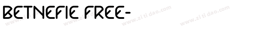 Betnefie FREE字体转换